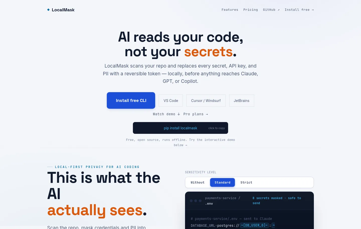 localmaskpro.com — a real The Trust Wall page