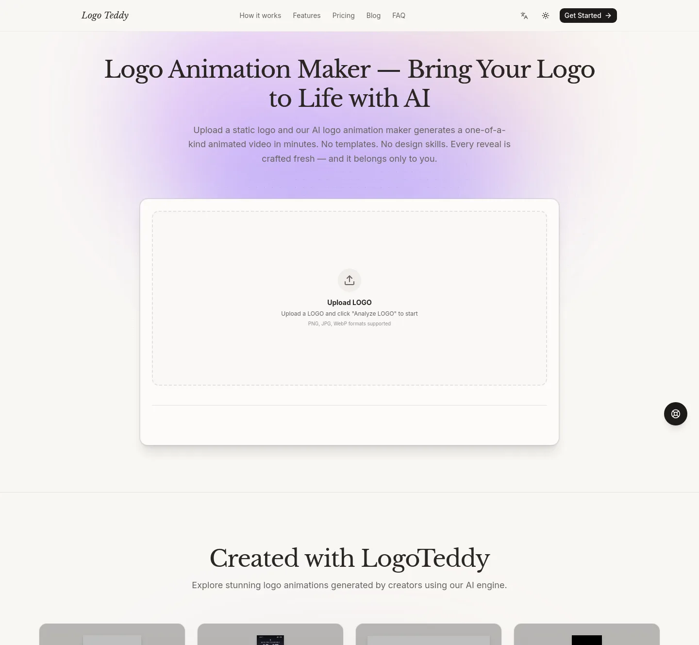 logoteddy.com — a measured funnel