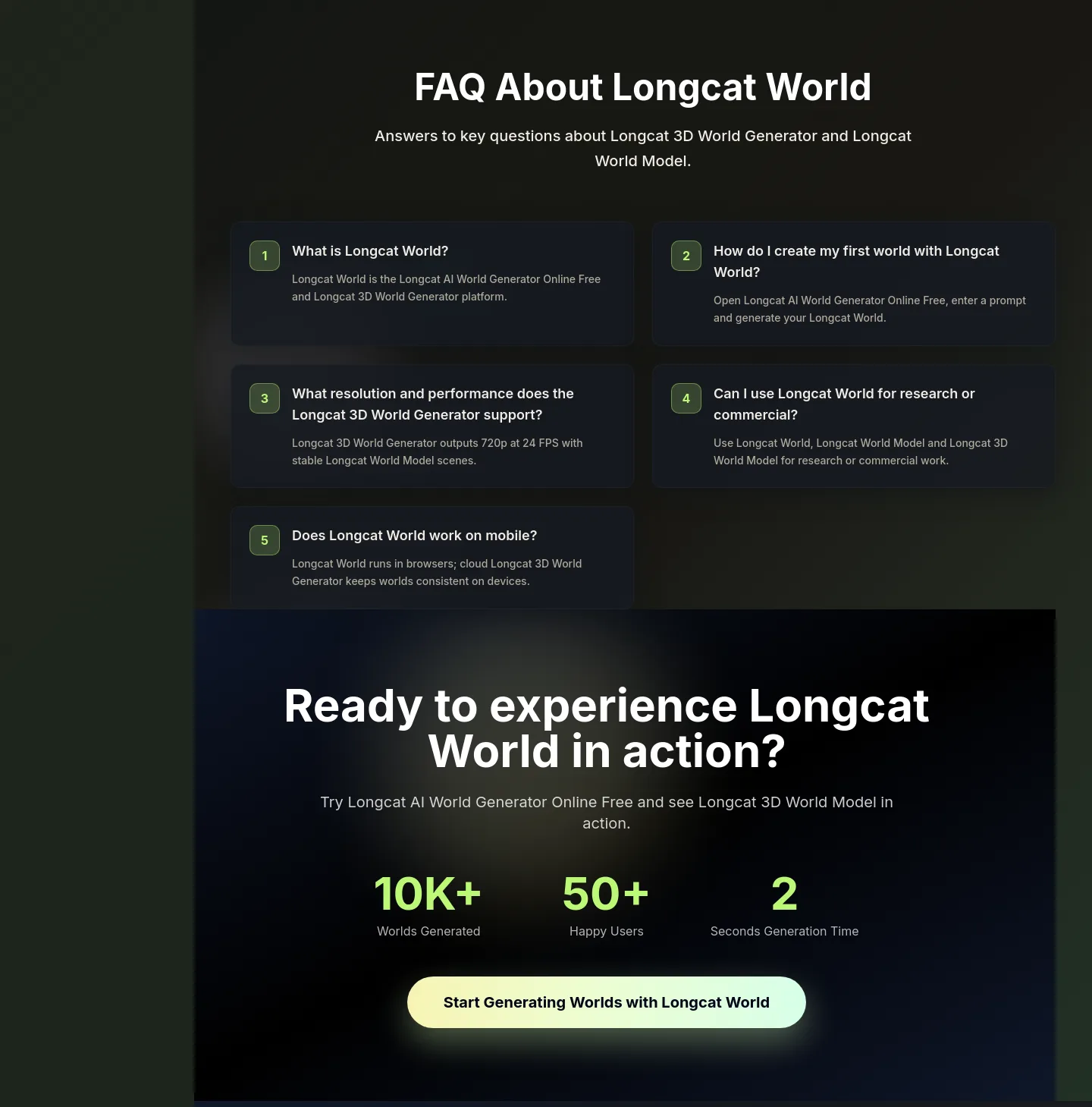 longcatworld.com — FAQ