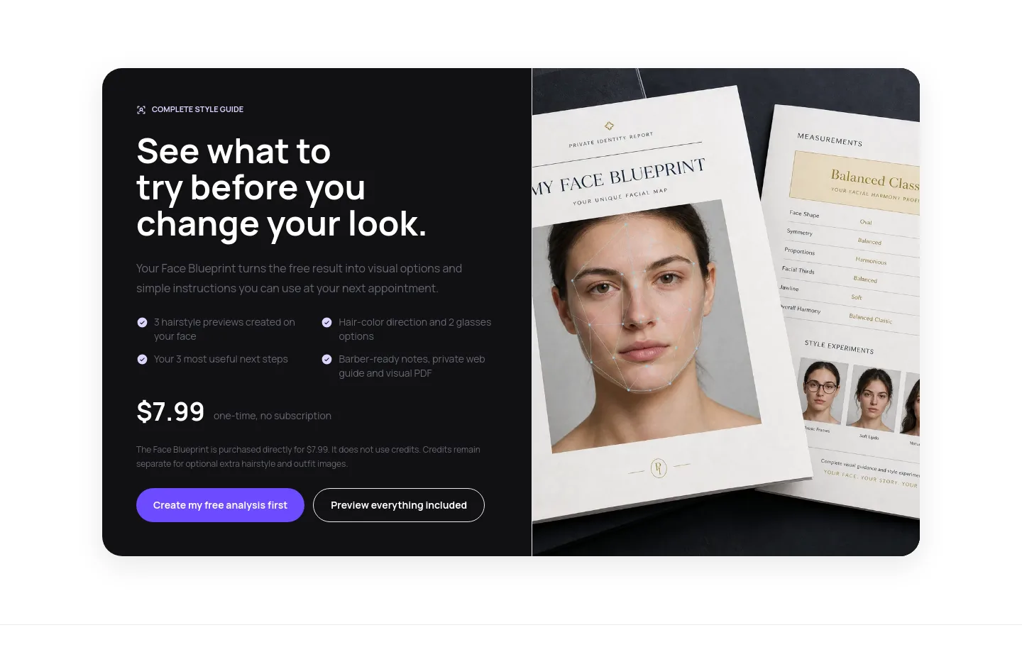 lookblueprint.com Pricing section