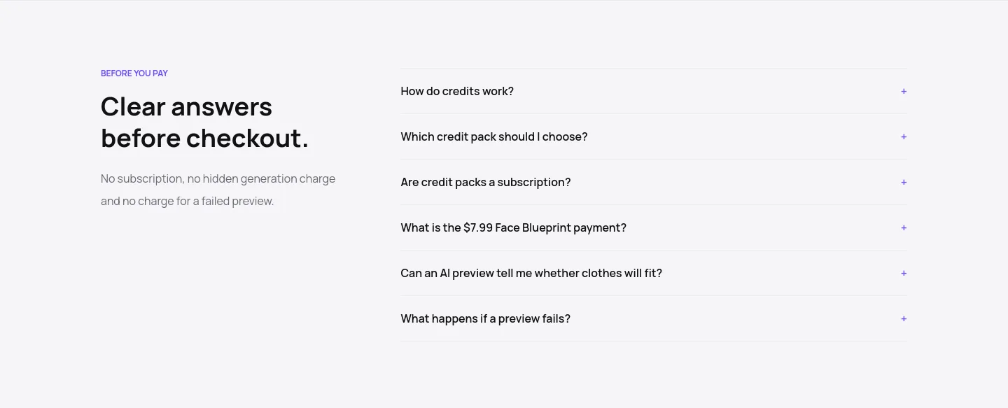 lookblueprint.com FAQ section
