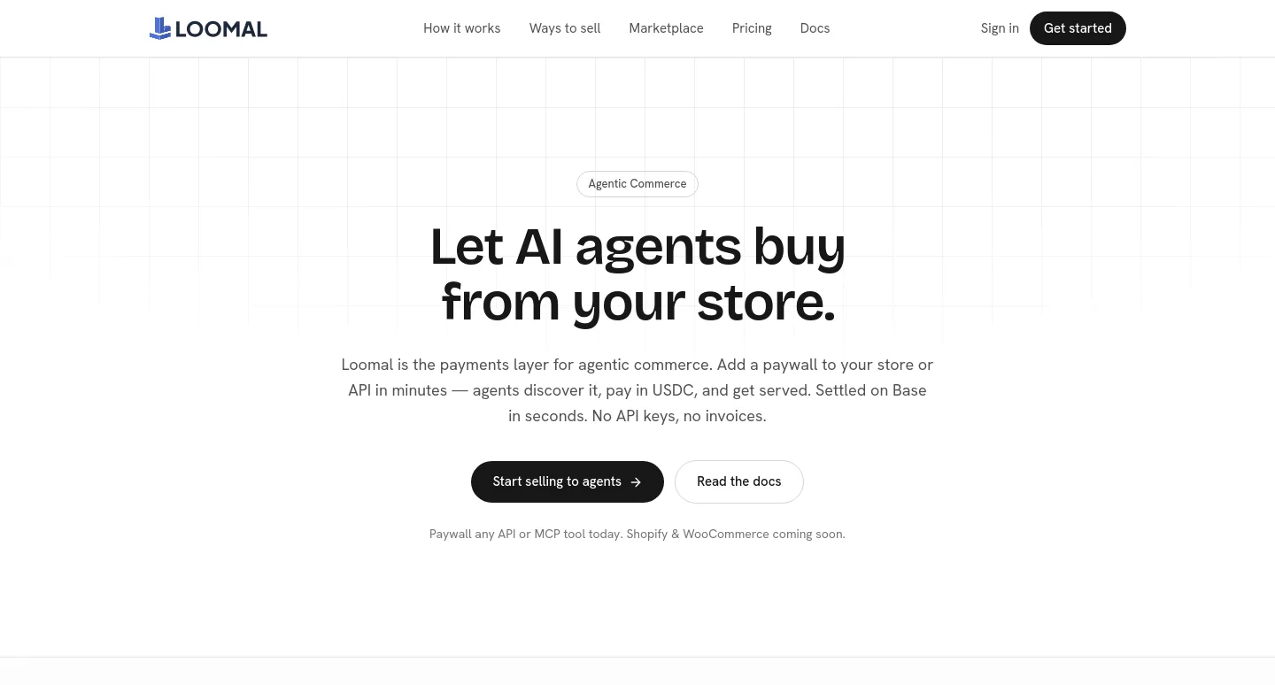 loomal.ai — a measured funnel