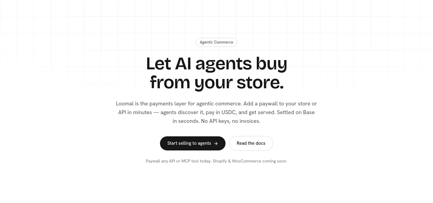 loomal.ai Hero section