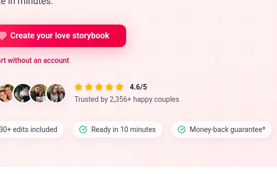 Rating element from lovetales.ai