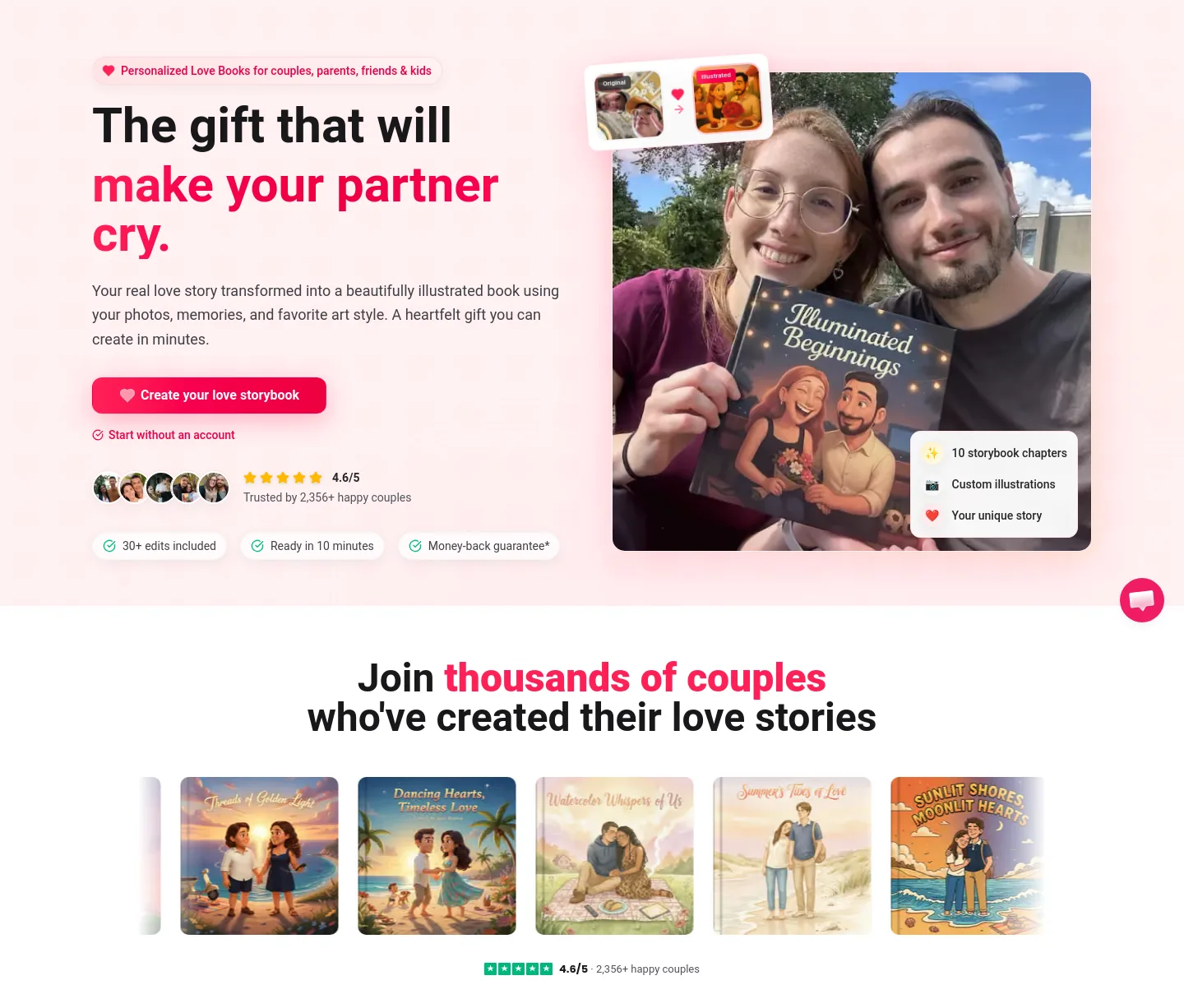 lovetales.ai — Hero