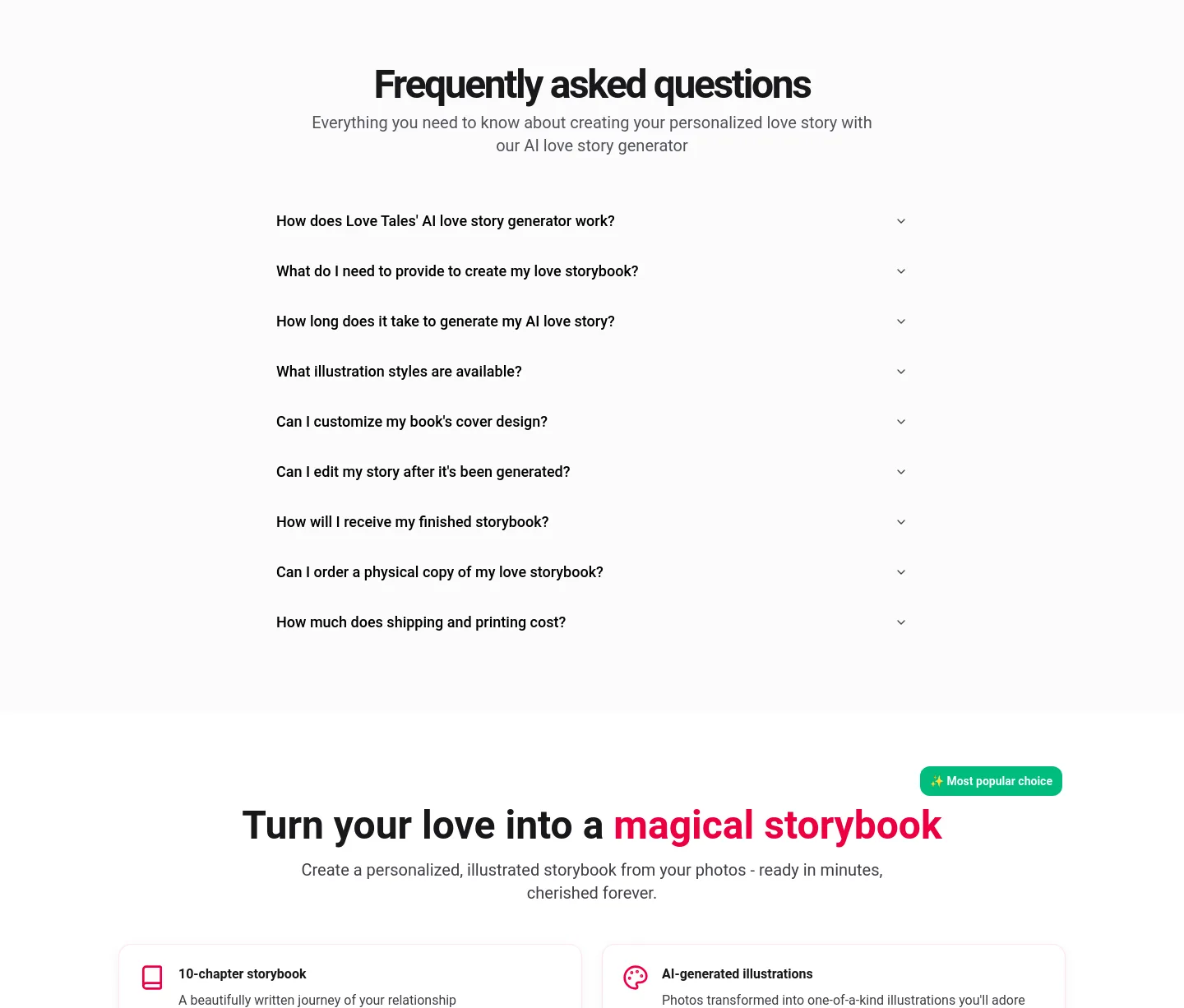 lovetales.ai — FAQ