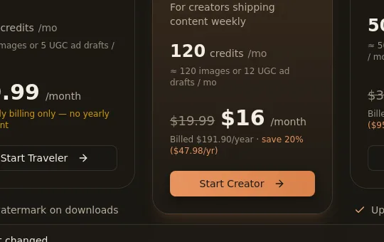 Price anchor element from lovino.ai