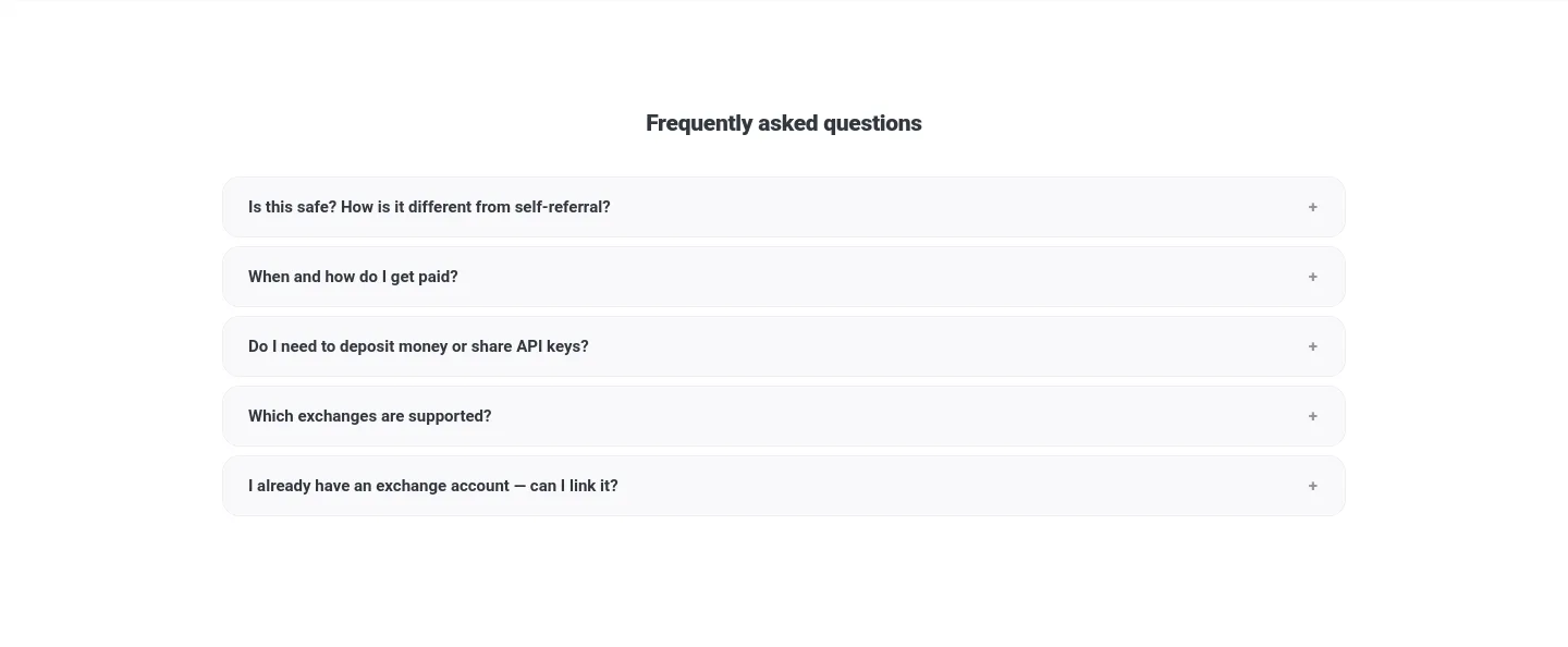 loweef.io — a real FAQ section