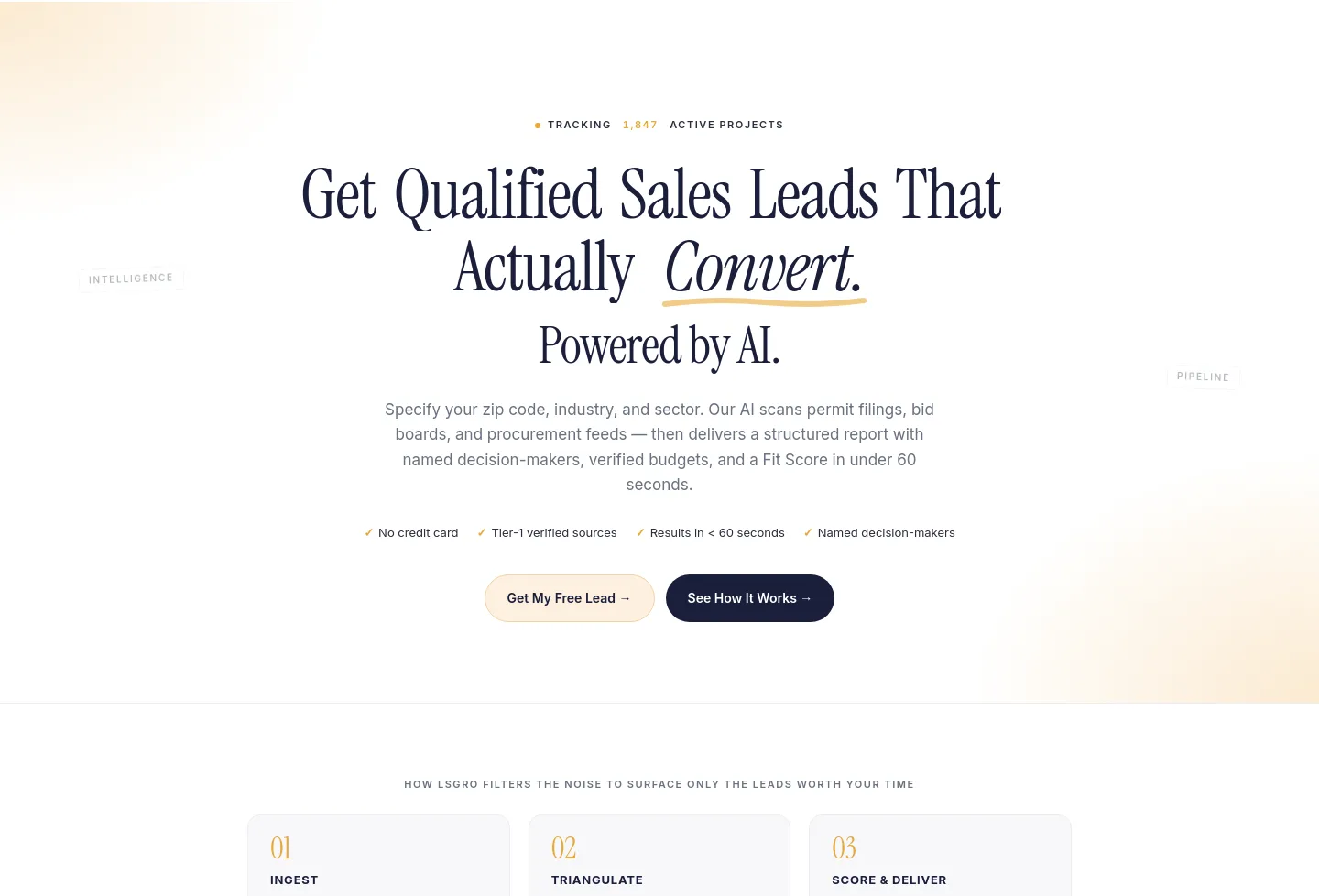 lsgro.com Hero section