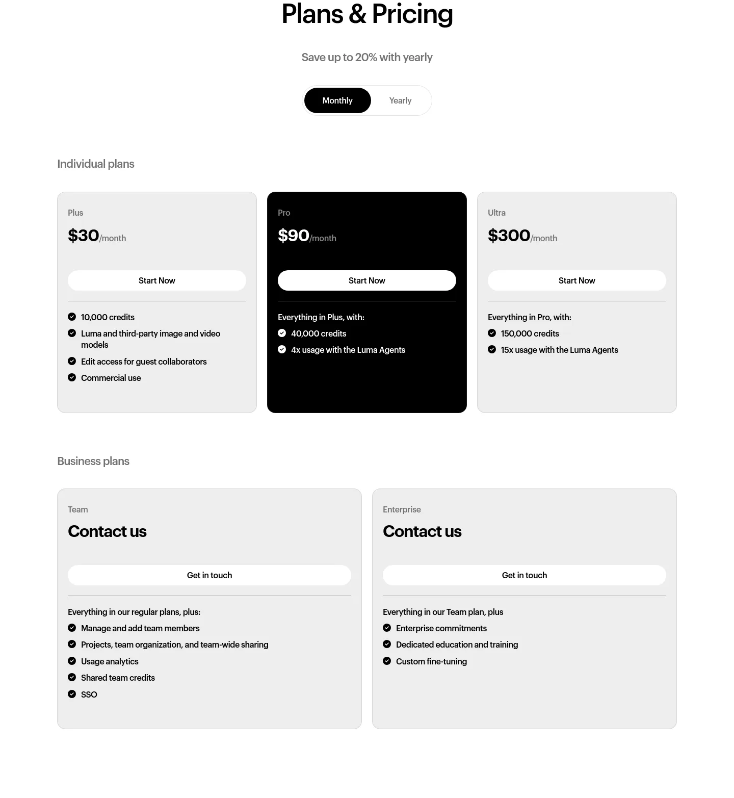 lumalabs.ai — Hero