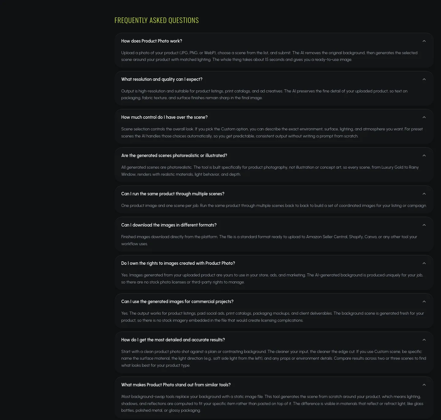 luxoret.com — FAQ