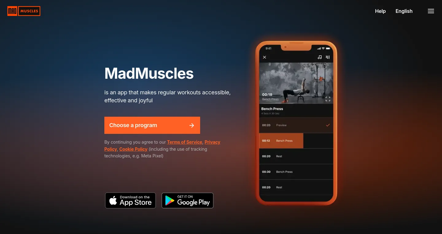 madmuscles.com — Hero