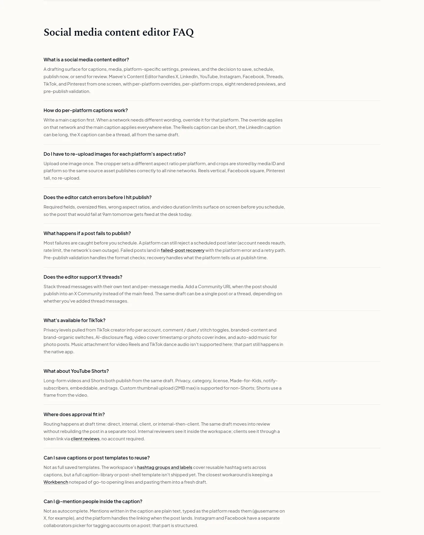 maevesocial.com — FAQ