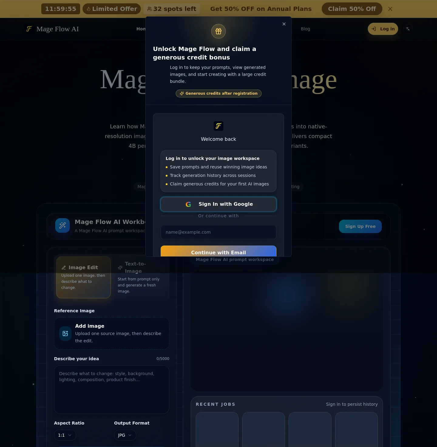 mageflow.org — a measured funnel