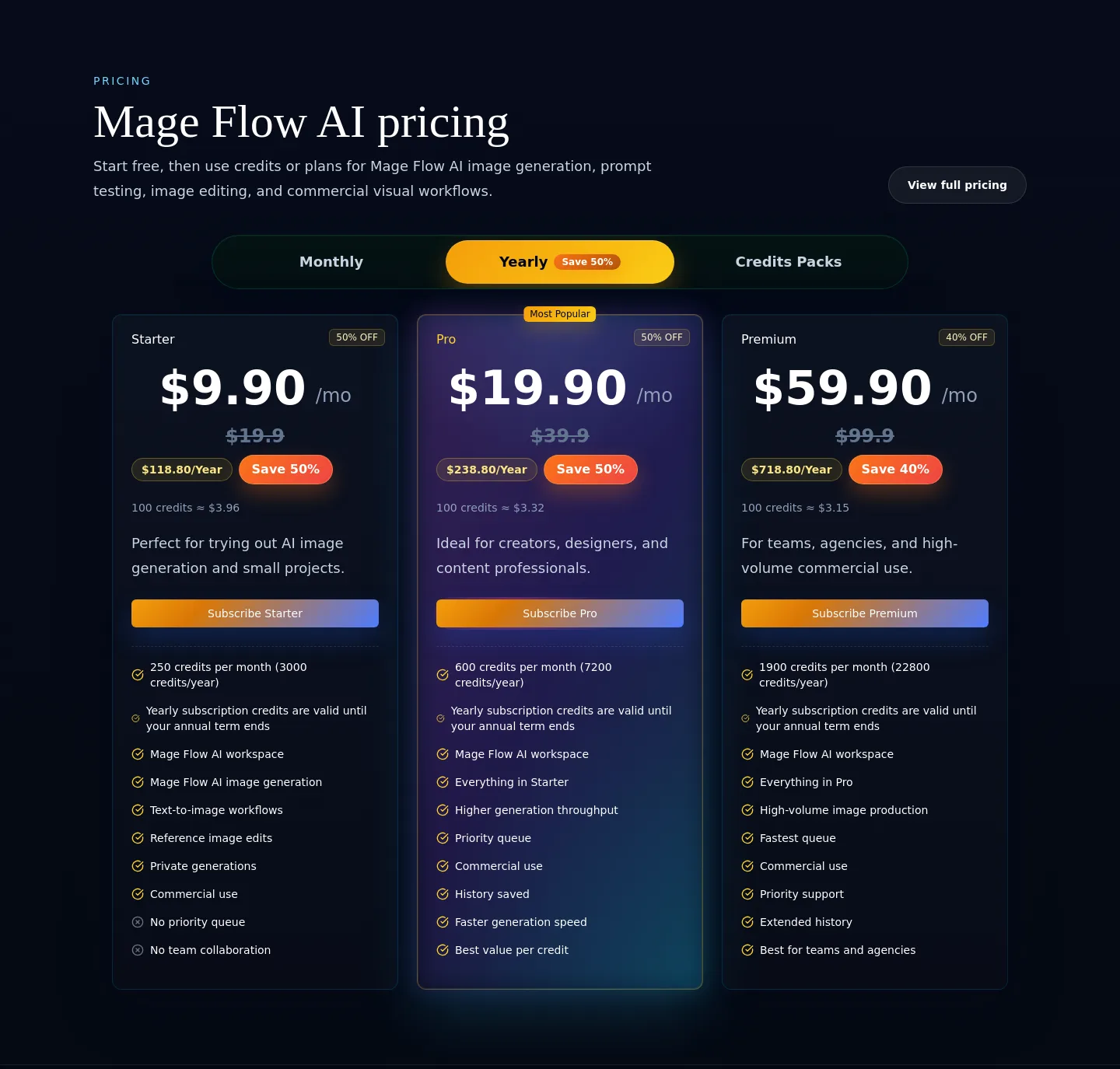 mageflow.org — Pricing
