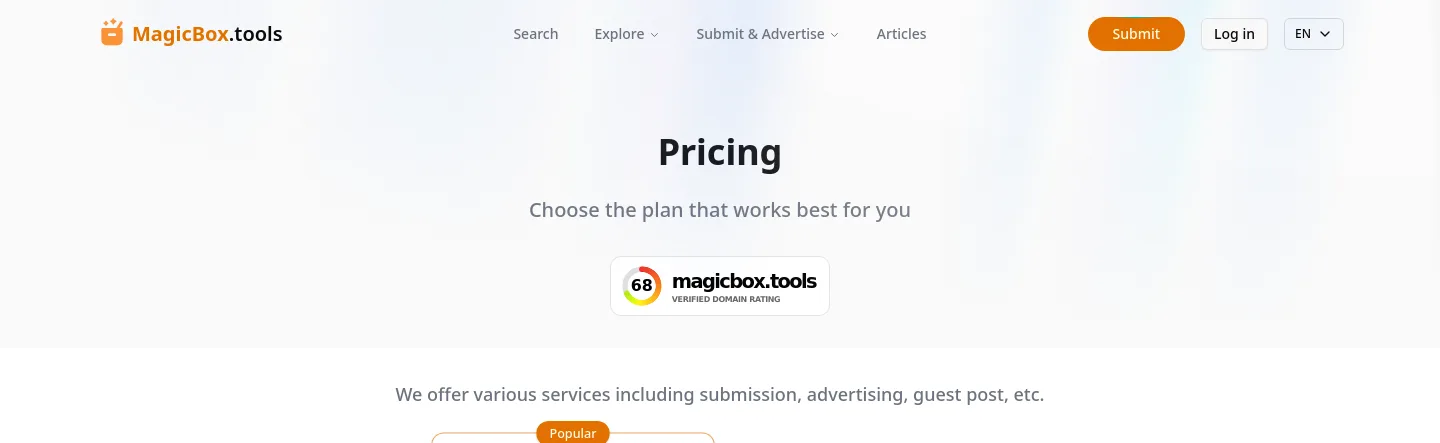 magicbox.tools — Hero