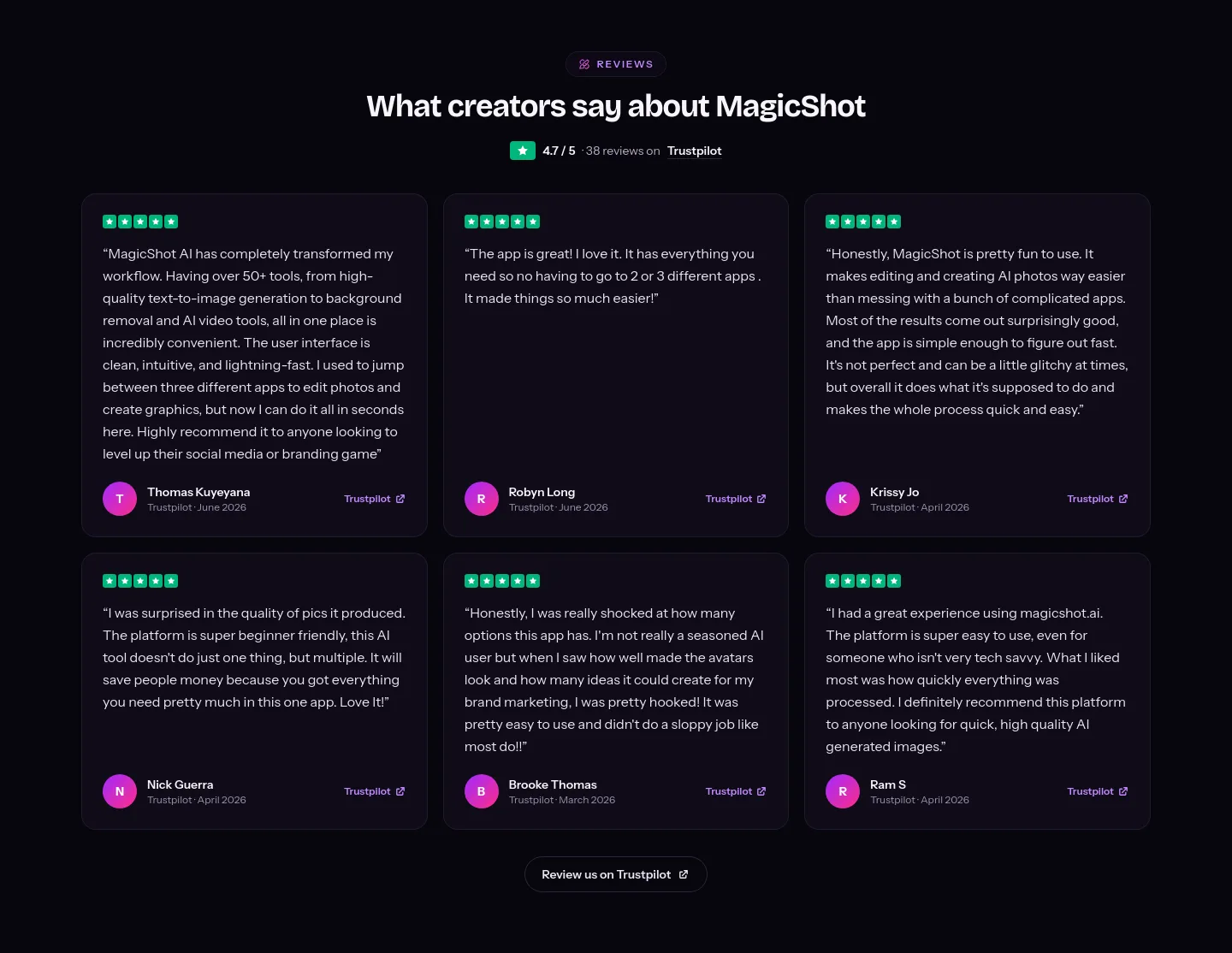 magicshot.ai — Reviews