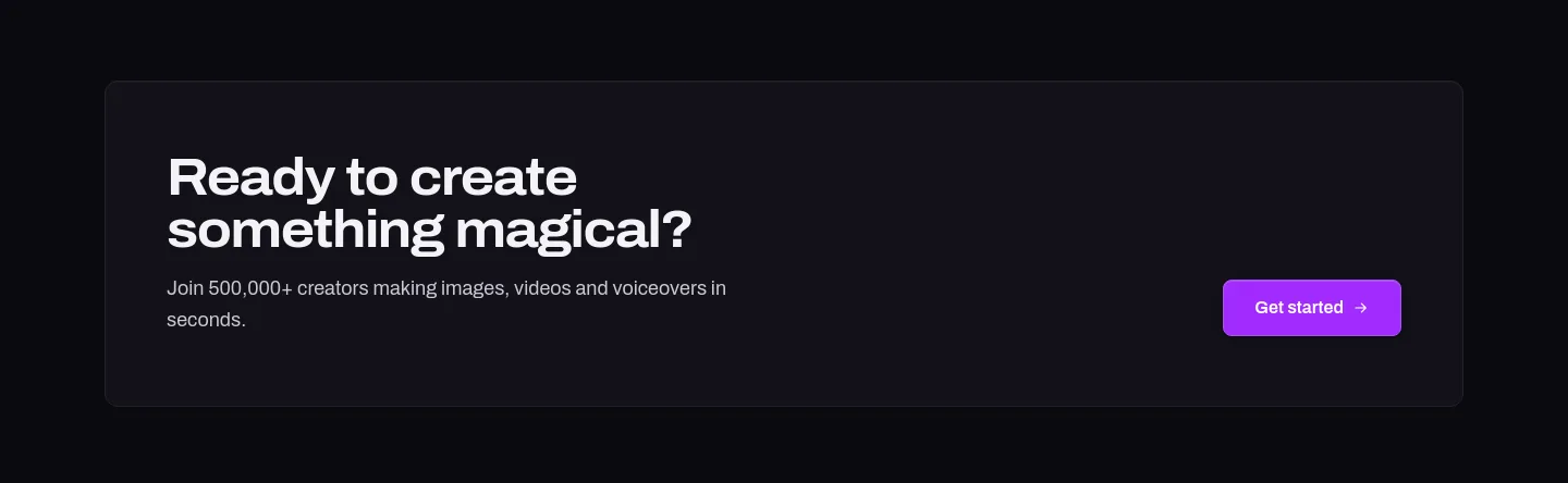magicshot.ai — CTA