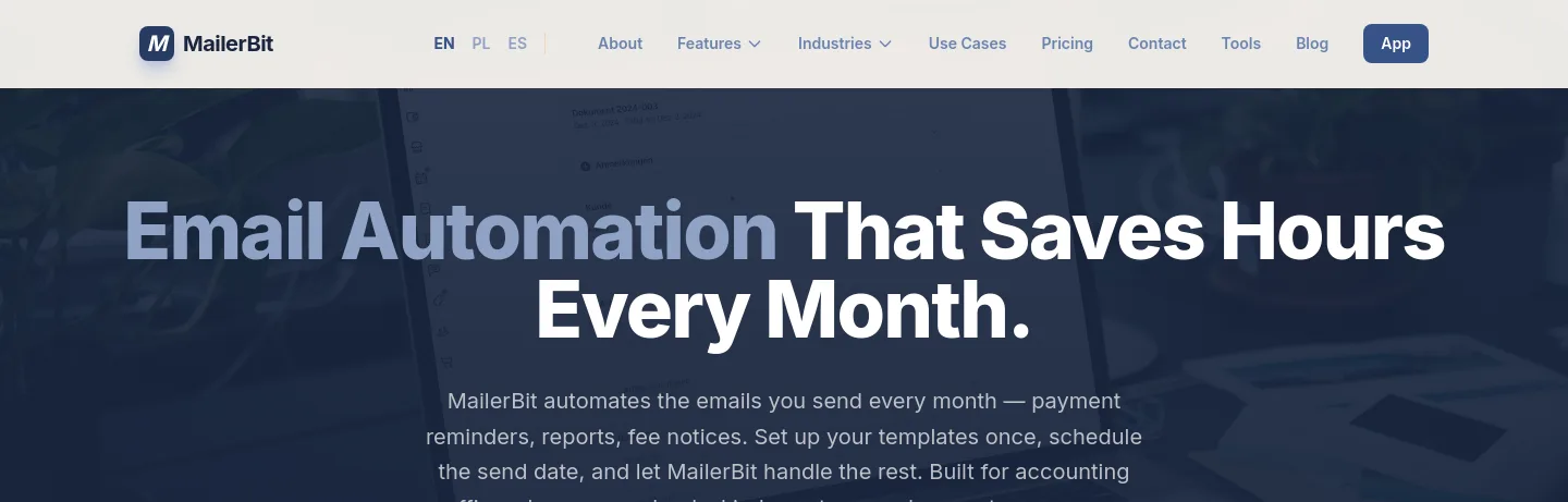 mailerbit.com — a measured funnel