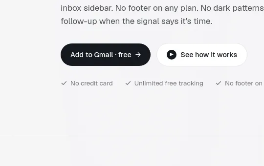 No credit card element from mailsenseai.com