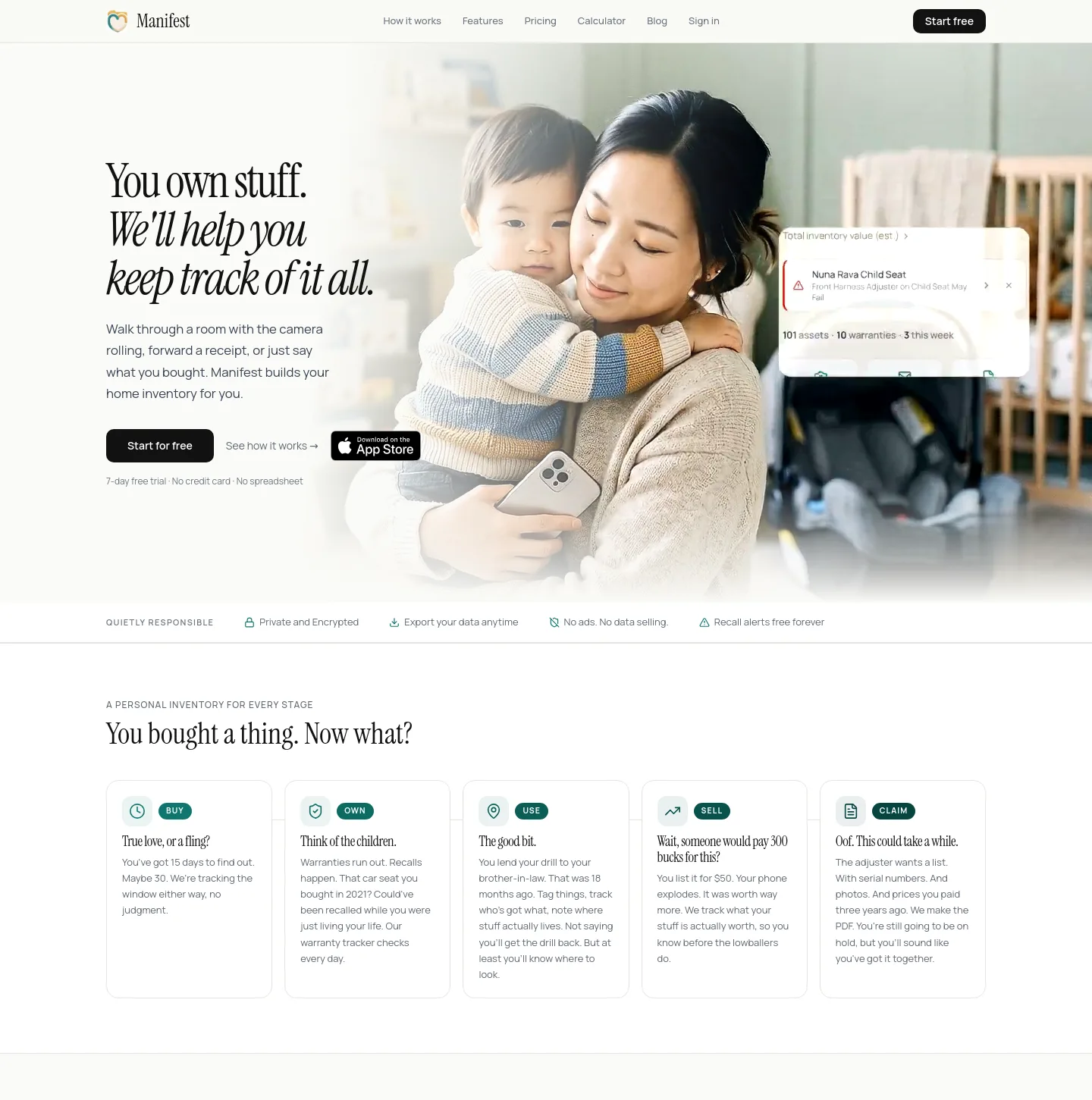 manifestme.me — a measured funnel
