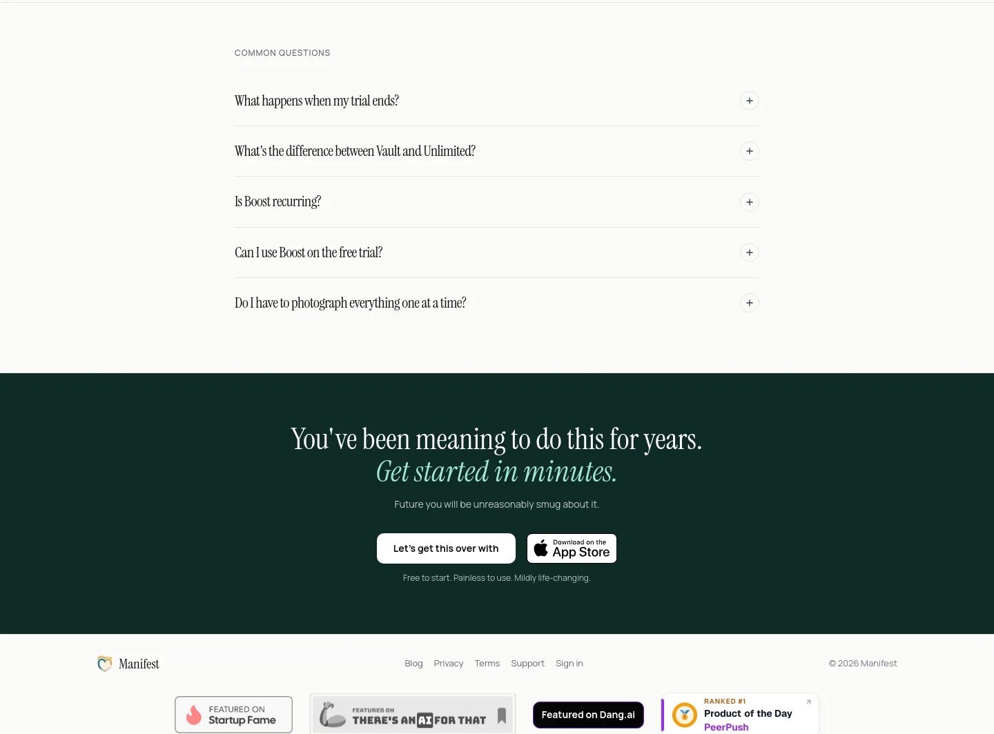 manifestme.me — FAQ