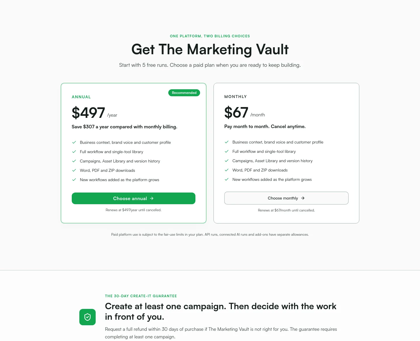 marketerprompts.com — Pricing