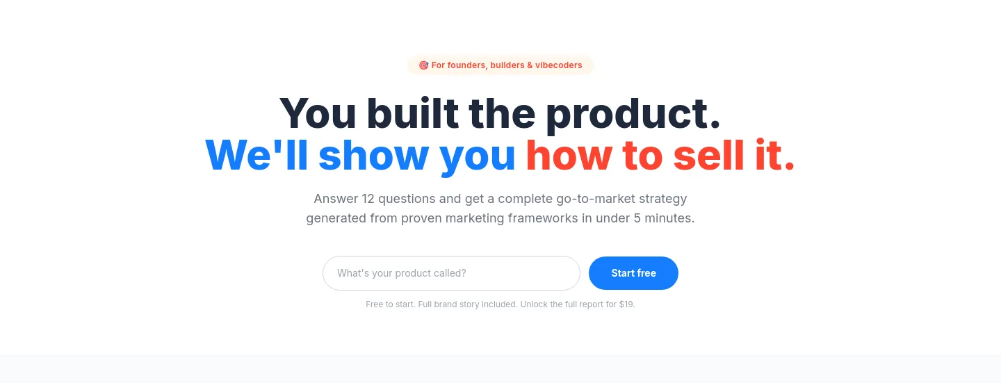marketstart.co — a real Hero section