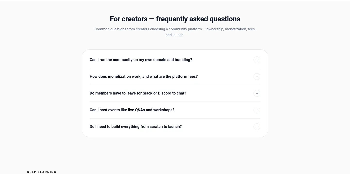 mateflow.com — a real FAQ section