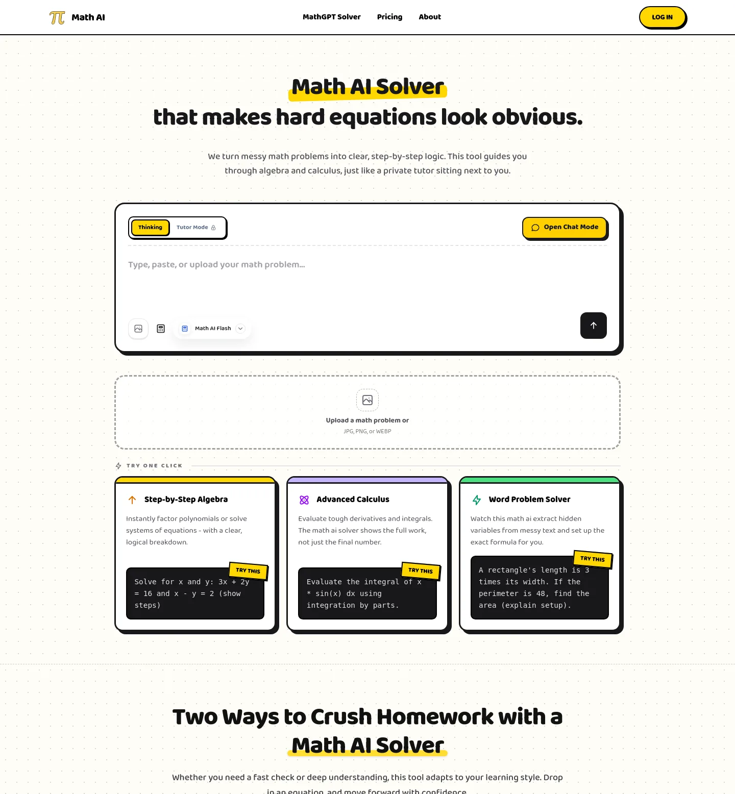 mathai.chat — The Pricing Page
