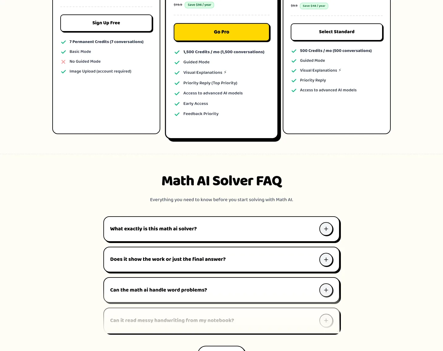 mathai.chat — Pricing