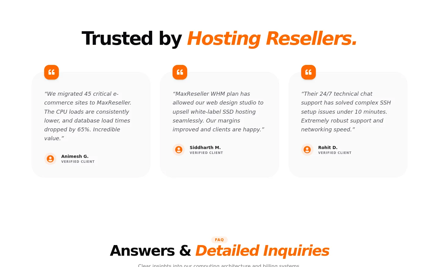 maxreseller.com — a real Logo Wall section