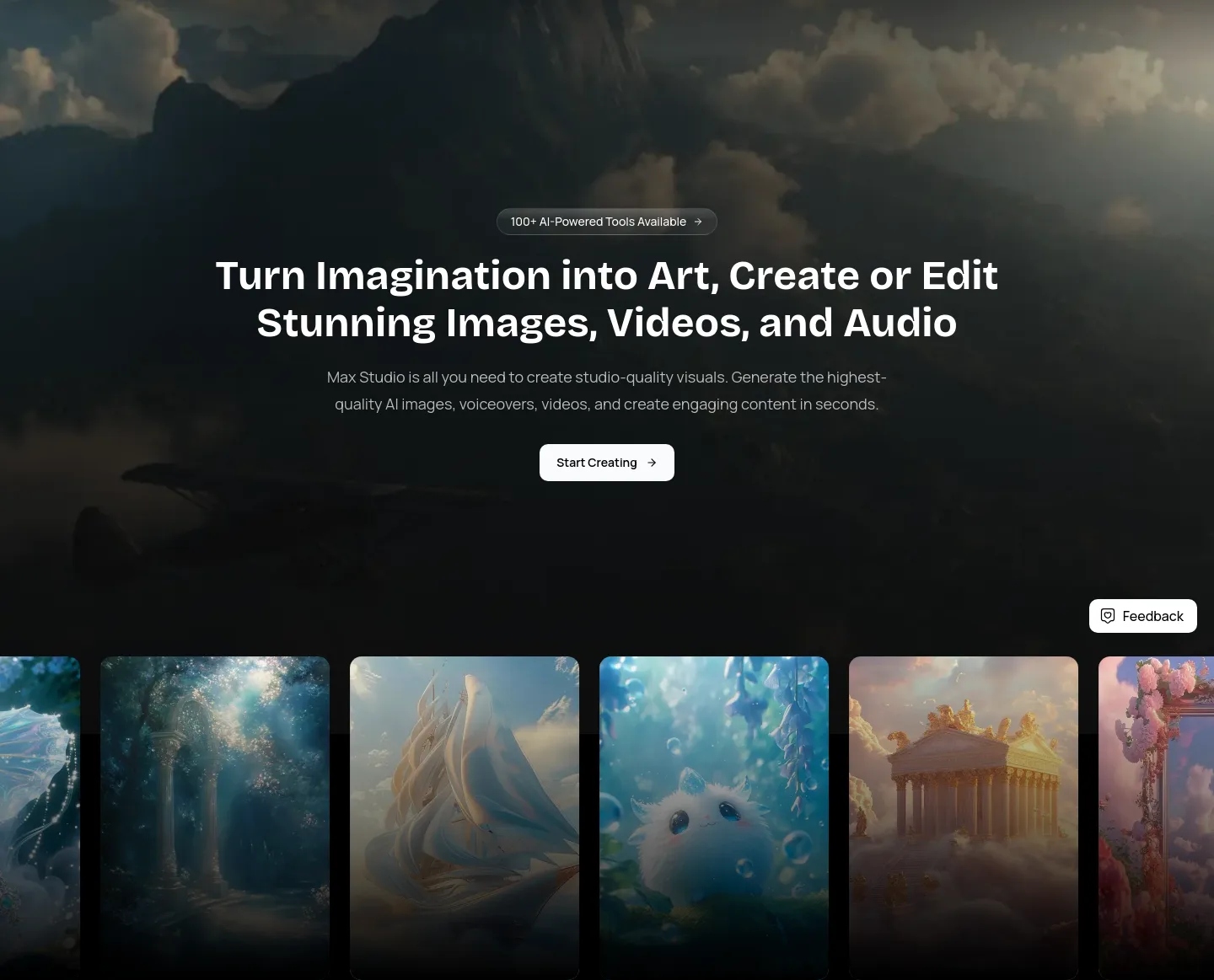 maxstudio.ai — Hero