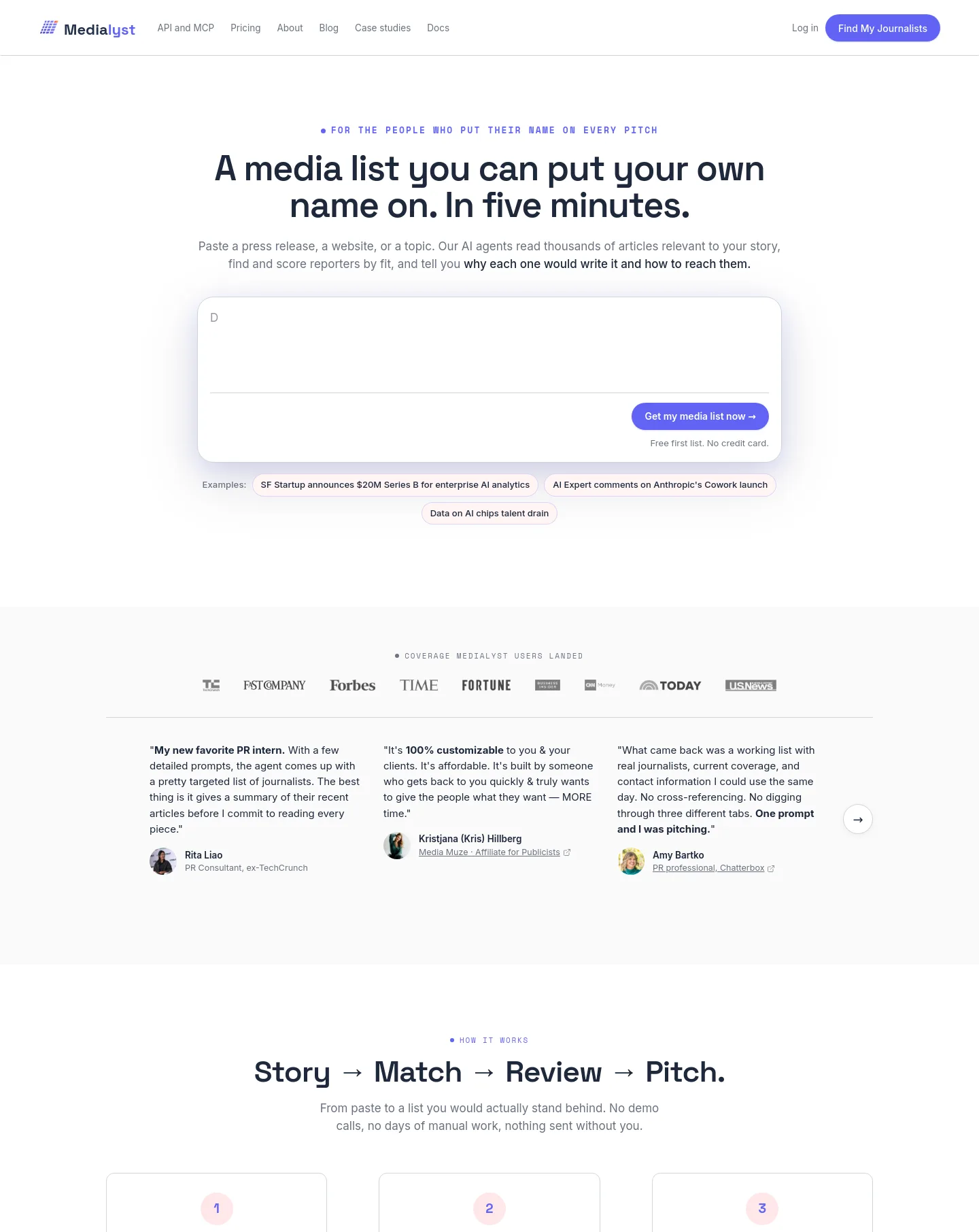 medialyst.ai — a measured funnel