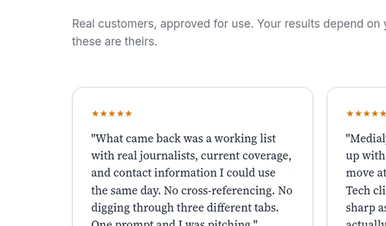 Rating element from medialyst.ai