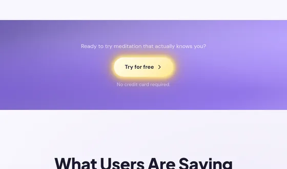No credit card element from meditailor.app