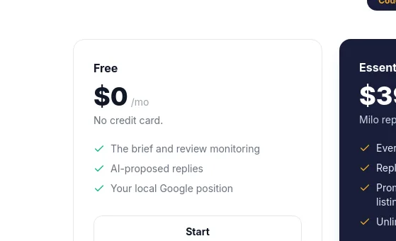 No credit card element from meerkly.ca