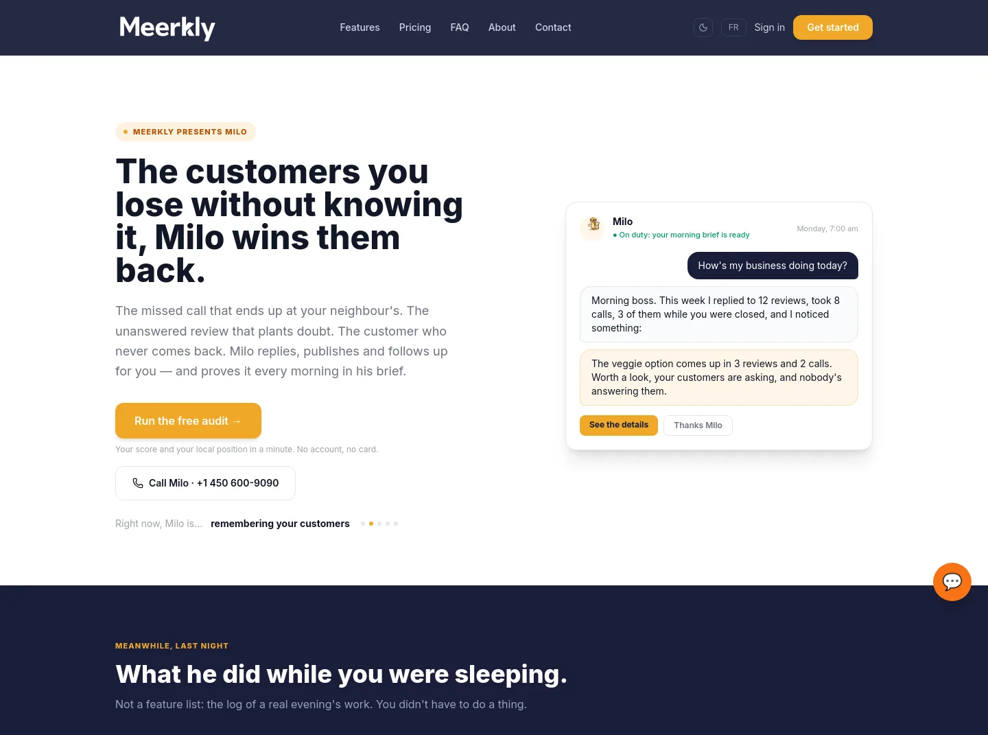 meerkly.ca — a measured funnel