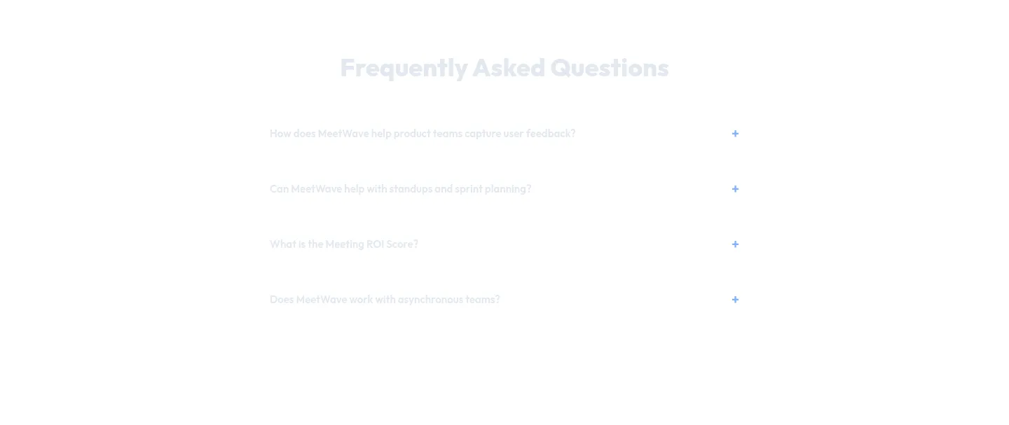 meetwave.io FAQ section