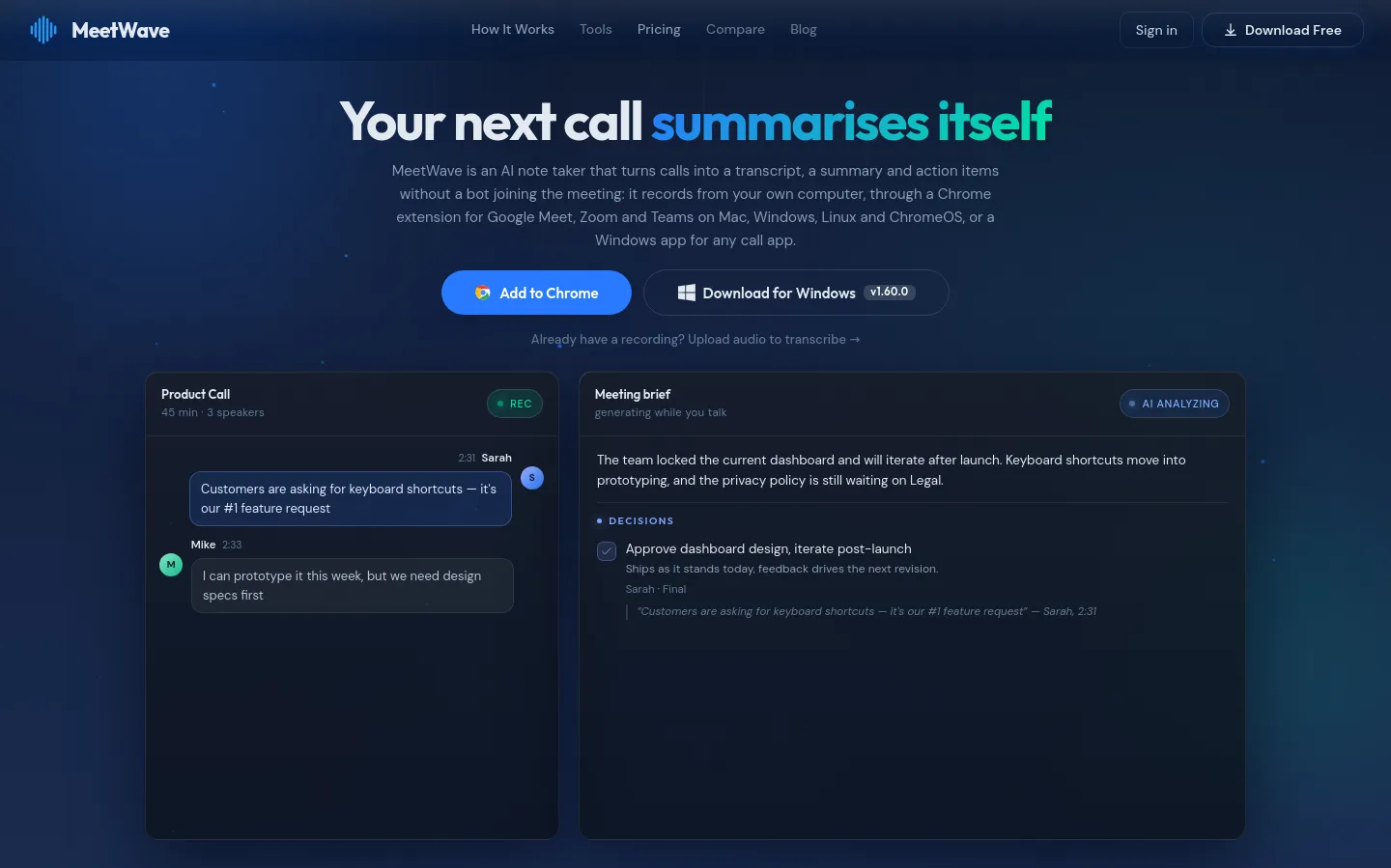 meetwave.io — Hero