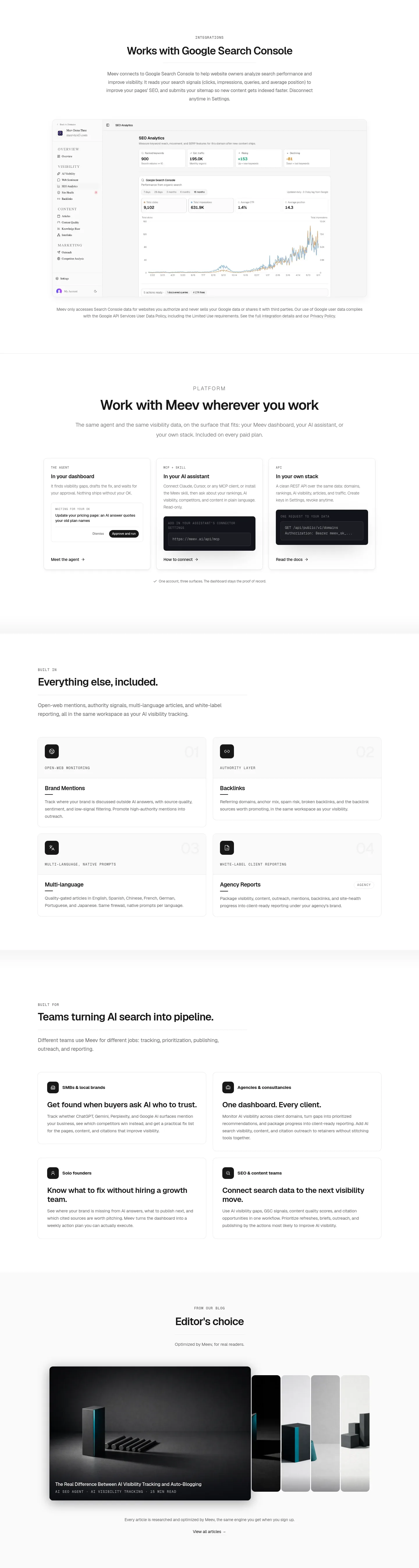 meev.ai Logo Wall section