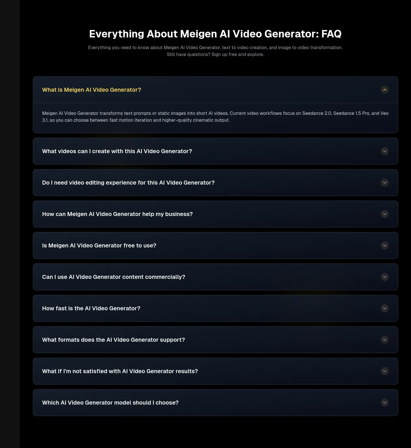 meigen-ai.com — FAQ