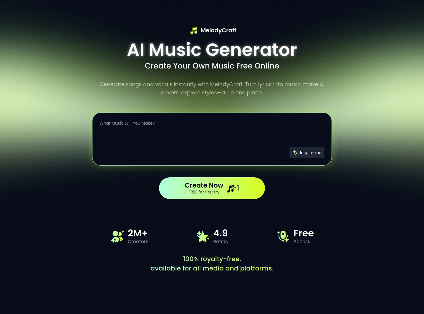 melodycraft.app — Hero