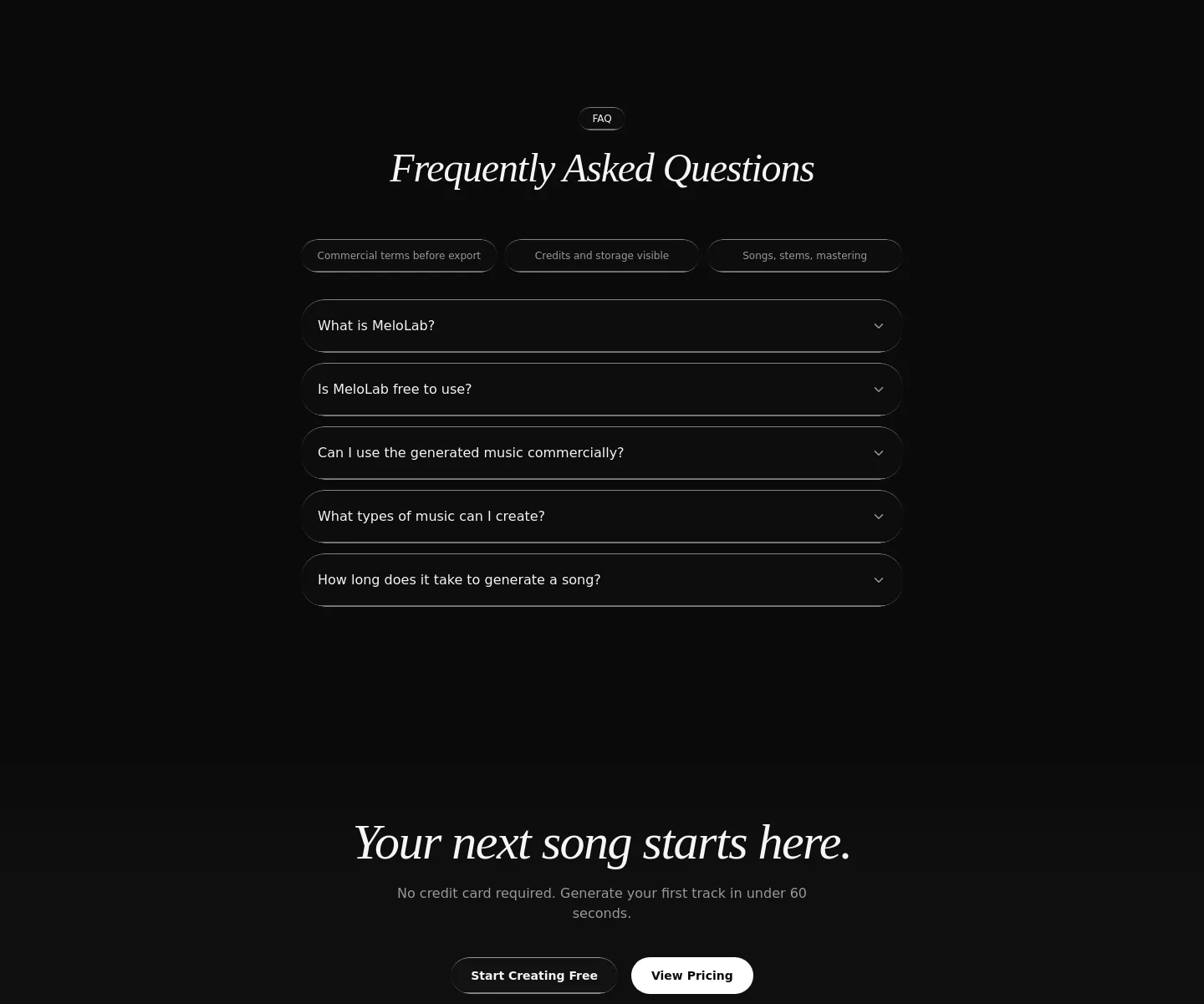 melolab.ai — FAQ