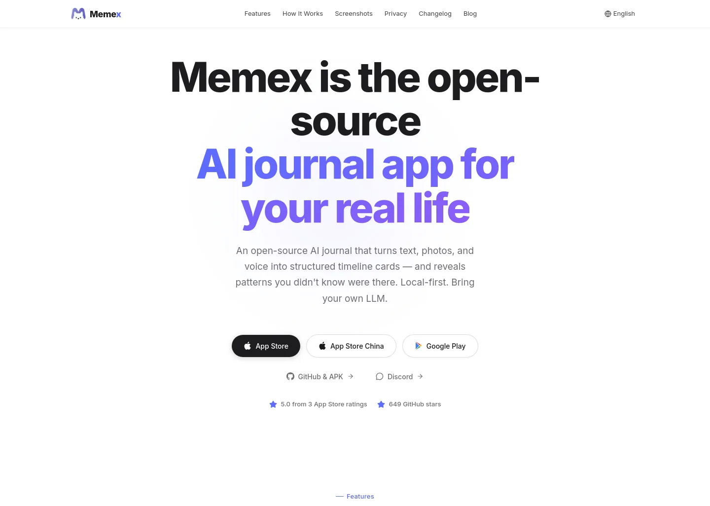 memexlab.ai Hero section