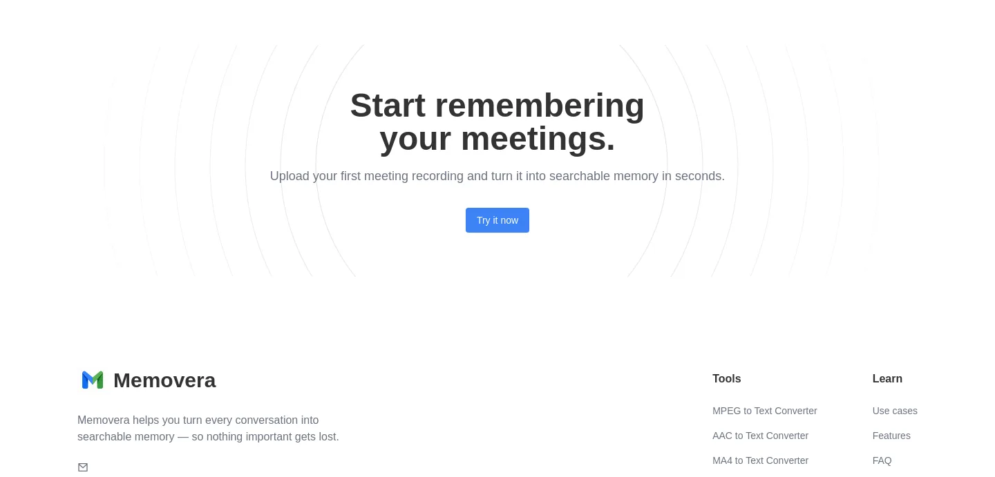 memovera.io CTA section