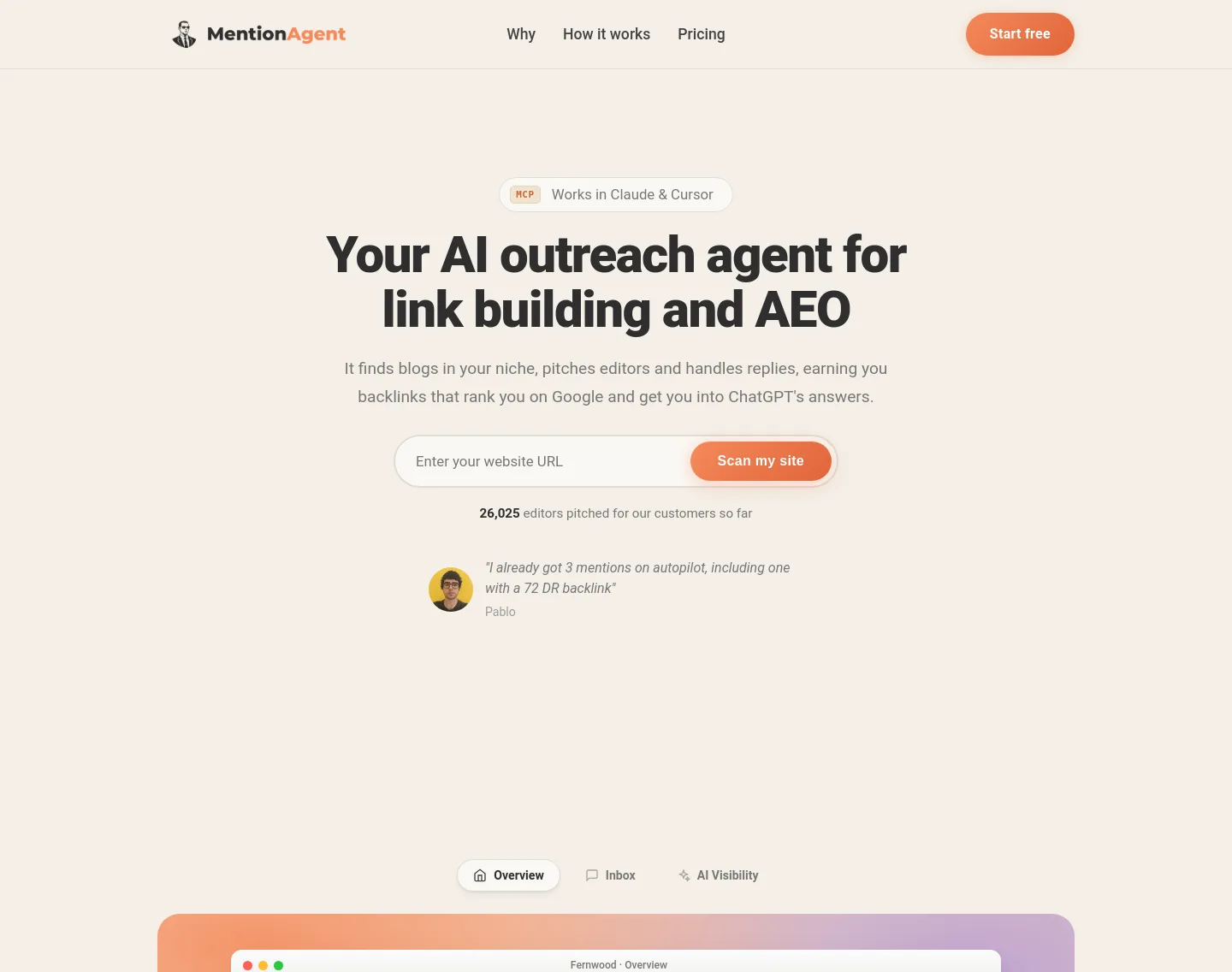 mentionagent.ai — Hero