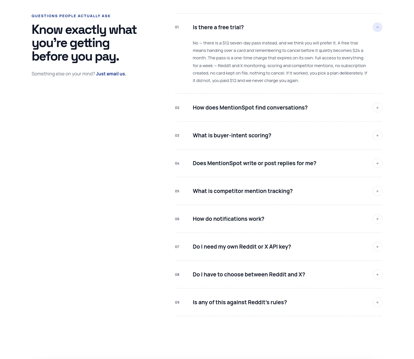 mentionspot.com — FAQ