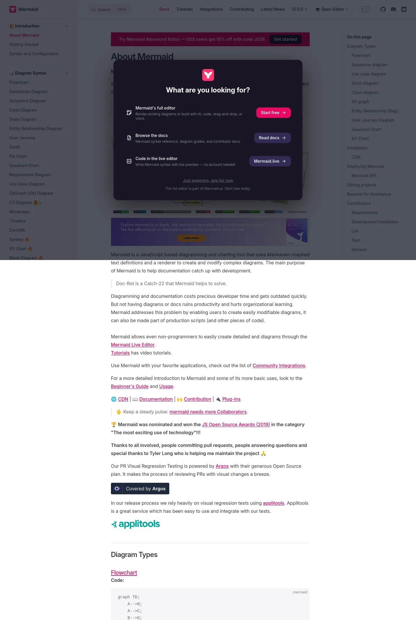mermaid.js.org — a measured funnel