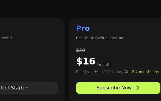 Price anchor element from meshy.ai